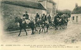 Ribecourt  Patrouille De Spahis Marocains Traversant Le Village  Guerre 1914-1915   Cpa - Ribecourt Dreslincourt