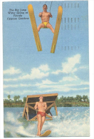 The Big Jump At Cypress Gardens Florida 1954 WATER SKIING - Sci Nautico