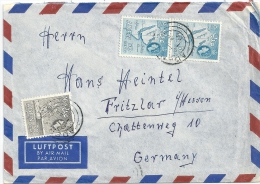 Airmail  Aden - Fritzlar D         1954 - Aden (1854-1963)