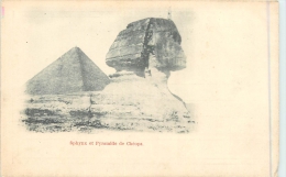 EGYPTE - Sphynx Et Pyramide De Chéops - Sphinx