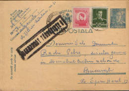 Romania-Postal Stationery Postcard Circulated In 1944,censored,Targoviste  9 - 2. Weltkrieg (Briefe)