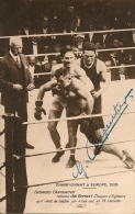 C.P. DU BOXEUR CARPENTIER QUI RAMASSE JOE BECKETT - CHAMPIONNAT D'EUROPE 1919 - Pugilato