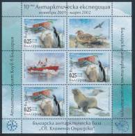 BULGARIA/Bulgarien 2002 Antarctic Expedition, Block** - Antarktis-Expeditionen