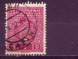 COAT OF ARMS-1 DIN-T I-PORTO-POSTMARK-CAZIN-BOSNIA AND HERZEGOVINA-YUGOSLAVIA-1931 - Impuestos