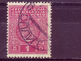 COAT OF ARMS-1 DIN-T II-PORTO-POSTMARK-SPLIT-CROATIA-YUGOSLAVIA-1931 - Segnatasse