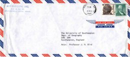 USA Cover With 6c Roosevelt + 25c Revere Stamps Posted To UK From Minneapolis MN 18 Dec 1968 - Postal History