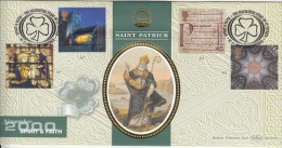 Benham FDC 2000 Millennium, Spirit & Faith, Saint Patrick, Religion Christianity, Church, Cathedral,,  Great Britain - 1991-2000 Decimal Issues