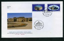 TURKEY 1996 FDC - Historical, Social And Cultural Possesions, Michel #3101-02; ISFILA #3496-97, Scott #2662-63. - FDC