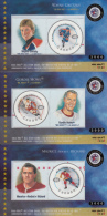 Canada Set Of 6 NHL All-Star Stamp Cards - Thematic Collection #93 - Estuches Postales/ Merchandising