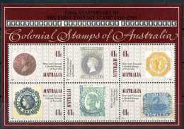 Australia 1990 Colonial Stamps Souvenir Sheet MNH - Ungebraucht
