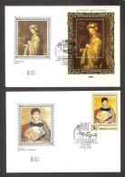 Painting In USSR 1973 7 Stamps+ Sheet 8 FDC Mi 4187-93, BL92  Rembrandt Renoir Sneiders Monet Yan Steen Chardin Lepag - Rembrandt