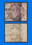 GB 1884-0011, SG190 QV 2 1/2d Lilac C-Q London Cancel, FU - Oblitérés