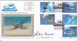 Benham  Signed By Wing Com FDC 1997, Architects Of Air. Havilland Mosquito Aircraft, Airplane, Defence, Air, - 1991-2000 Decimal Issues