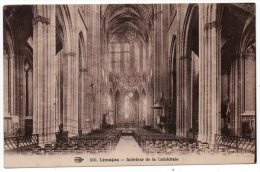 CP, 87, LIMOGES, Intérieur De La Cathédrale, écrite Et Voyagé En 1932 - Limoges