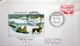 Greenland 1981 Kunst  MiNr.128  FDC ( Lot Ks) - FDC