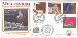 Benham Folder,  A Place Of Pilgrimage. Great Britain, Germany Berlin., Christianity, Autographs , Great Britain FDC 1999 - 1991-2000 Decimal Issues