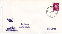 APOLLO 17 To Honour  Cachet APOLLO DAY AUSTRALIE 20 Decembre 1972 - Oceania