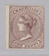 Mauritius 1863/72 Definitives Wmk Crown CC Perf 14 Gi No. 56 1 D. Purple-brown, Unused Without Gum (*) (k76) - Maurice (...-1967)