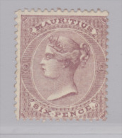 Mauritius 1863/72 Definitives Wmk Crown CC Perf 14 Gi No. 63 6 D. Dull Violet, Unused Without Gum (*) (k77) - Maurice (...-1967)