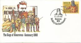 Ned Kelly Siege Of Glenrowan Centenary 1980 FDI Special Ned Kelly's Last Stand Postmark  25th Jun 1980 - Marcophilie