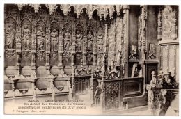 CP, 32, AUCH, Cathédrale Ste Marie, Un Détail Des Boiseries Du Choeur, Vierge - Auch