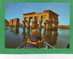 Assouan Asswan General View Of Isis Temple At Philae Partially Covered Under Nile's Flood - Asuán