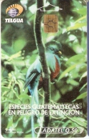 TARJETA DE GUATEMALA DE UN QUETZAL (BIRD-PAJARO) - Guatemala