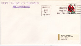 (Apollo 17) DEPARTMENT OF DEFENCE MELBOURNE AUSTRALIE 7 Decembre 1972 - Oceanía