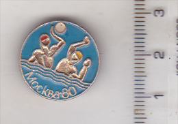 USSR Russia Old Sport Pin Badge - Moskow 1980 Water Polo Contest - Water-Polo