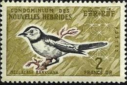 FRANCAISE NEW HEBRIDES BIRD BIRDS PART SET OF 1 STAMP 2 FRANCS MINTNH 1963 SGF121 READ DESCRIPTION !! - Nuevos