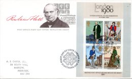 GRANDE-BRETAGNE. BF 2 Sur Enveloppe 1er Jour (FDC) De 1979. Hill/London'80/Facteur. - Rowland Hill