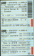 Romania-Railway Transport Ticket-2/scans - Europe