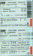 Romania-Railway Transport Ticket-2/scans - Europe