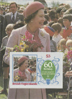 Virgin Islands-1986 60th Birthday Queen Elizabethh Souvenir Sheet MNH - Iles Vièrges Britanniques