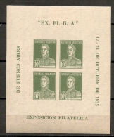 ARGENTINA 1935 EX.FI.B.A.  BLOC - Yvert # 1 - * MINT (LH) - Blocks & Kleinbögen