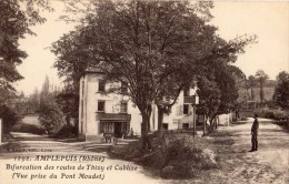 AMPLEPUIS BIFURCATION DES ROUTES DE THIZY ET CUBLIZE VUE PRISE DU PONT MOUDET - Amplepuis