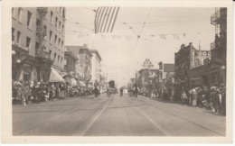 Portland OR Oregon, Rose Festival(?) Parade, Street Scene, C1910s Vintage Real Photo Postcard - Portland