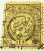 Netherlands 1876 Numeral 2.5c - Used - Used Stamps