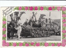 Portland OR Oregon, Rose Festival Parade Souvenir Horse-drawn Float, C1910s Vintage Postcard - Portland