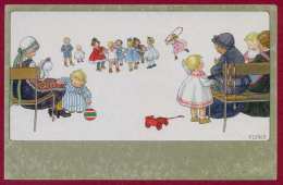 PAULI EBNER, "CHILD'S PLAY" PICTURE POSTCARD 1927 - Ebner, Pauli