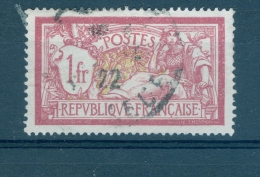 VARIÉTÉS FRANCE  1900 N° 121 MERSON OBLITÉRÉ DOS CHARNIÈRE SPINK 6.00 € - Used Stamps