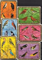 WWF Vögel 1971 Burundi 645/56+690/01 6x4-Block O 180€ Pirol Stelze Schwalbe Star Wiedehopf Fauna Blocs Bird Sheet Africa - Gebruikt