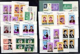 JFK KENNEDY COLLECTION Of 16 S/S + 5 SETS MNH Last CHANCE AT THIS PRICE (F0177) - Kennedy (John F.)