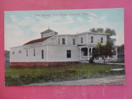 Andover,OH--Hot Spring Bath House--not Mailed--PJ227 - Autres & Non Classés