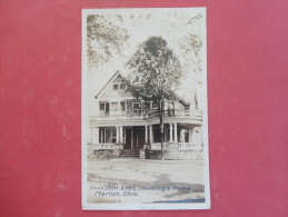 Marion,OH--President And Mrs. Harding´s Home--cancel 1926--PJ227 - Autres & Non Classés