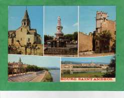 Bourg-Saint-Andéol (église Statue De Dona-Vierna Sur La Place Du Champ De Mars Tour Quai Vue Générale) - Bourg-Saint-Andéol