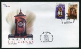 TURKEY 2005 FDC - The Clocks (Musical Clock 1770 / Perpetual Table Clock 1867) - FDC