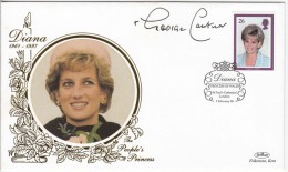Benham Limited Edition FDC 1998, Diana,  "Royal Wedding......" Autograph Cover Great Britain - 1991-2000 Dezimalausgaben
