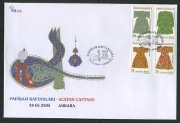 TURKEY 2005 FDC - Caftans Of Sultans - FDC