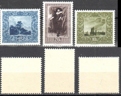 Liechtenstein 1950  Art Painting Gemalde - Mi.301-303  MNH (**) - Unused Stamps